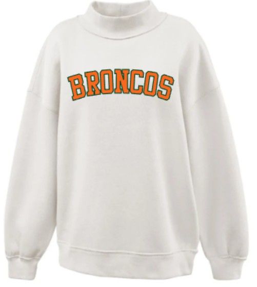 BRONCOS Applique Mockneck (FDHSC)
