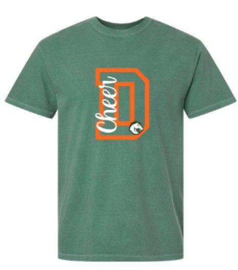 Adult D Cheer Comfort Colors Garment-Dyed Heavyweight Tee (FDHSC)
