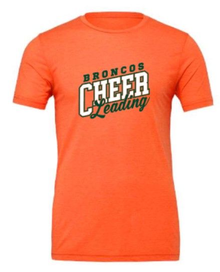 Adult Broncos Cheerleading Bella + Canvas Jersey Tee (FDHSC)
