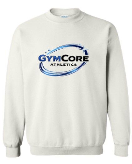 Youth or Adult GymCore Athletics Crewneck OR Hooded Sweatshirt (GCA)