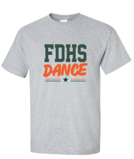Adult FDHS DANCE Gildan Short OR Long Sleeve Tee (FDDT)