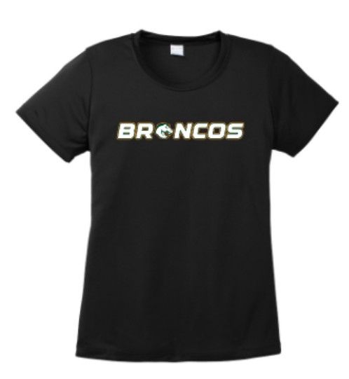 Ladies Broncos Sport-Tek Dri Fit Short Sleeve Tee (FDGS)