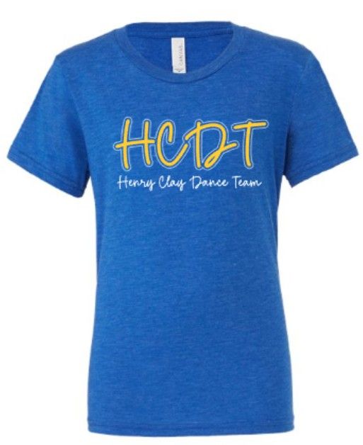 Adult HCDT Henry Clay Dance Team Short Sleeve Bella + Canvas Triblend Tee (HCDT)