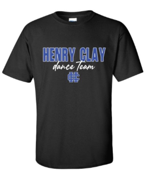 Adult HENRY CLAY dance team Short OR Long Sleeve Gildan Tee (HCDT)