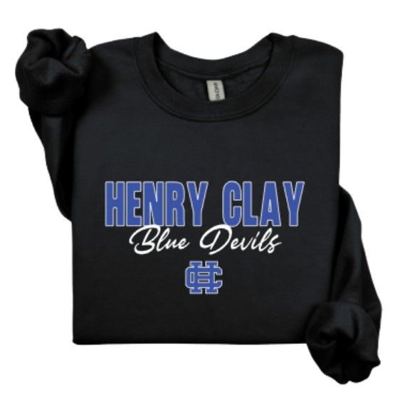Adult HENRY CLAY Blue Devils Gildan Sweatshirt (HCDT)
