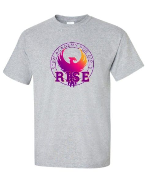 Adult RISE Round Logo Gildan Short Sleeve Tee