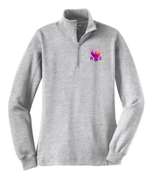 Unisex OR Ladies RISE Round Logo Sport-Tek 1/4 Zip Fleece Pullover