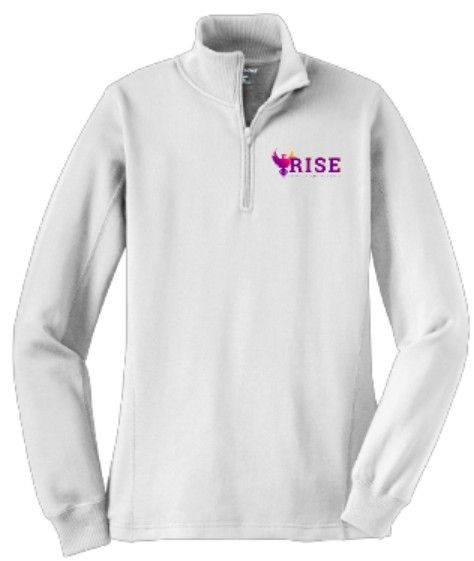 Unisex OR Ladies RISE Logo Sport-Tek 1/4 Zip Fleece Pullover