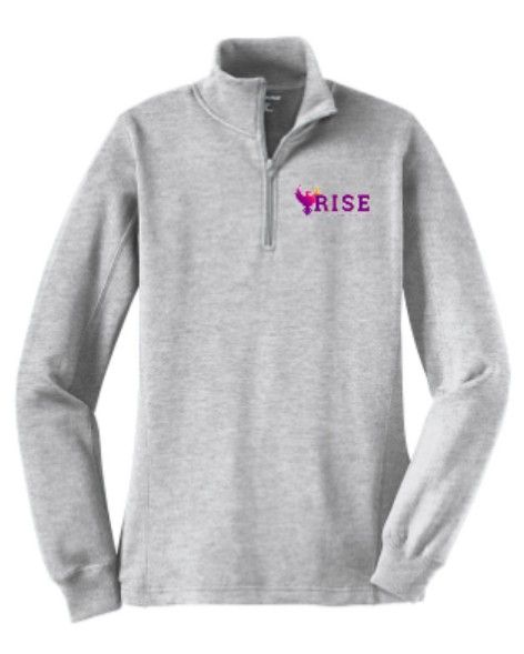 Unisex OR Ladies RISE Logo Sport-Tek 1/4 Zip Fleece Pullover