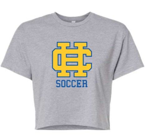 Ladies HC Logo Soccer Next Level Crop Tee (HCGS)