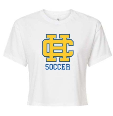 Ladies HC Logo Soccer Next Level Crop Tee (HCGS)