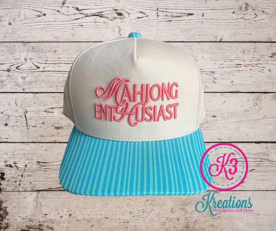 Mahjong Enthusiast Embroidered Hat