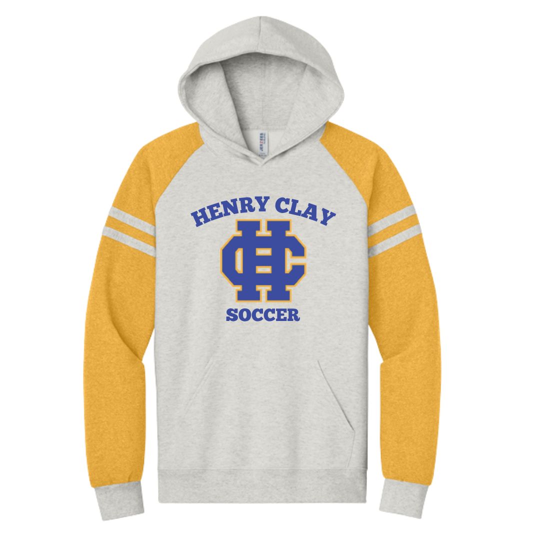 Adult Henry Clay Soccer Jerzees® NuBlend® Varsity Colorblock Hooded Sweatshirt (HCGS)
