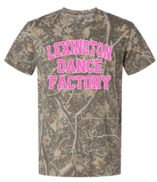 Adult Lexington Dance Factory Camo Short Sleeve Tee (LDF)