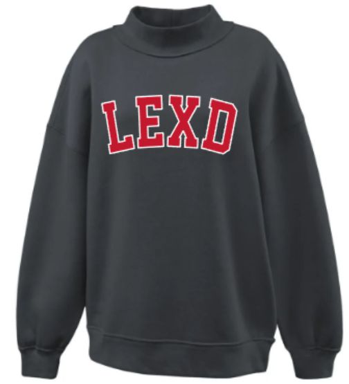 Ladies LEXD Applique Black Mockneck (LEXD)