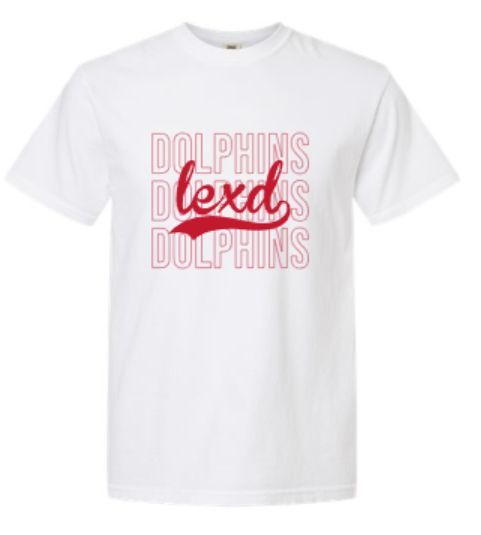 Youth Or Adult lexd DOLPHINS Comfort Colors Garment-Dyed Heavyweight Short Sleeve Tee (LEXD)
