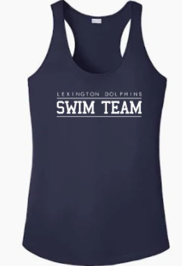 Ladies LEXINGTON DOLPHINS SWIM TEAM Sport-Tek® PosiCharge® Competitor™ Racerback Tank (LEXD)