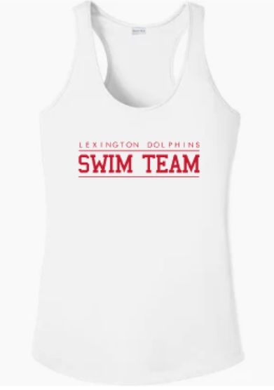 Ladies LEXINGTON DOLPHINS SWIM TEAM Sport-Tek® PosiCharge® Competitor™ Racerback Tank (LEXD)