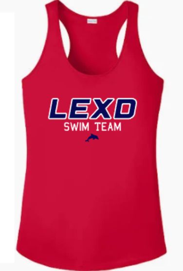 Ladies LEXD SWIM TEAM with Dolphin Sport-Tek® PosiCharge® Competitor™ Racerback Tank (LEXD)