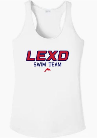 Ladies LEXD SWIM TEAM with Dolphin Sport-Tek® PosiCharge® Competitor™ Racerback Tank (LEXD)