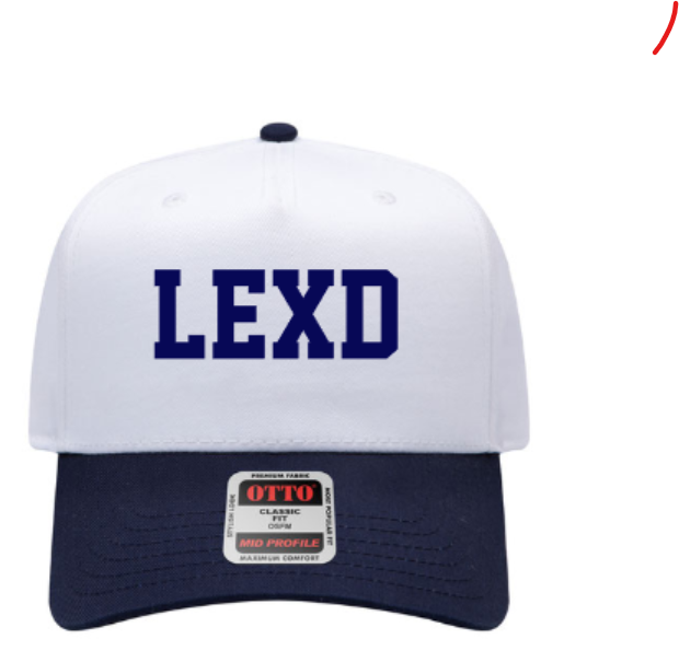 Otto 5 Panel Mid Profile Baseball Cap with Embroidered LEXD (LEXD)