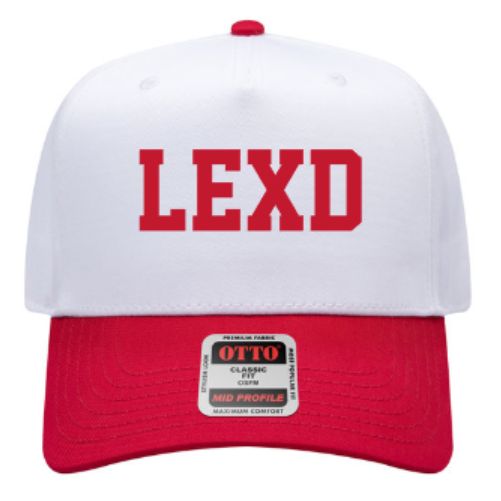 Otto 5 Panel Mid Profile Baseball Cap with Embroidered LEXD (LEXD)