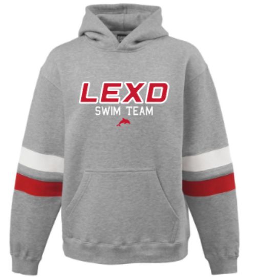 Adult LEXD SWIM TEAM with Dolphin Varsity Hoodie (LEXD)