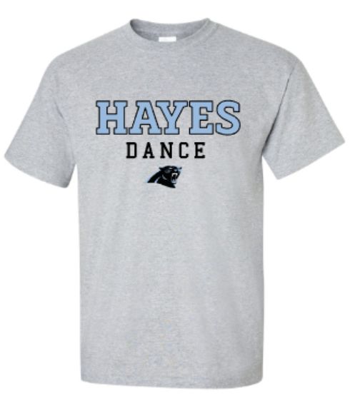 HAYES DANCE with Mascot Short OR Long Sleeve Tee (EJHDT)