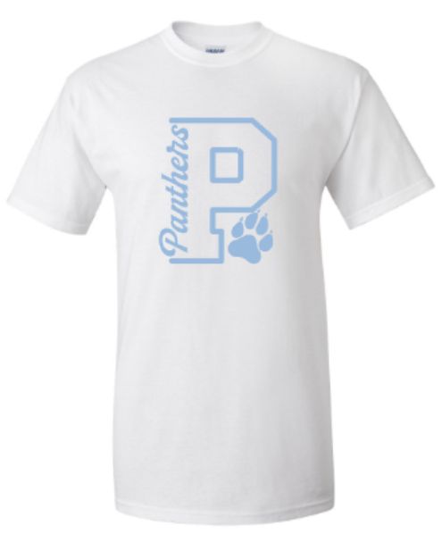 Youth or Adult P Panthers Short or Long Sleeve Tee (EJHDT)