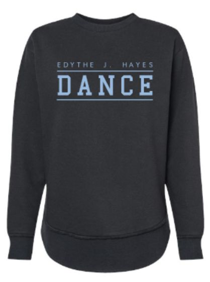 Ladies EDYTHE J. HAYES DANCE LAT Fleece Crewneck Sweatshirt (EJHDT)