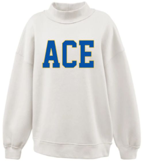 Youth or Ladies ACE Applique Mockneck (ACE)