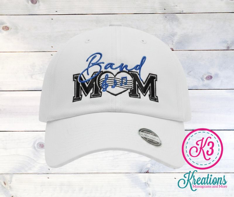 Custom Band Mom Embroidered Hat