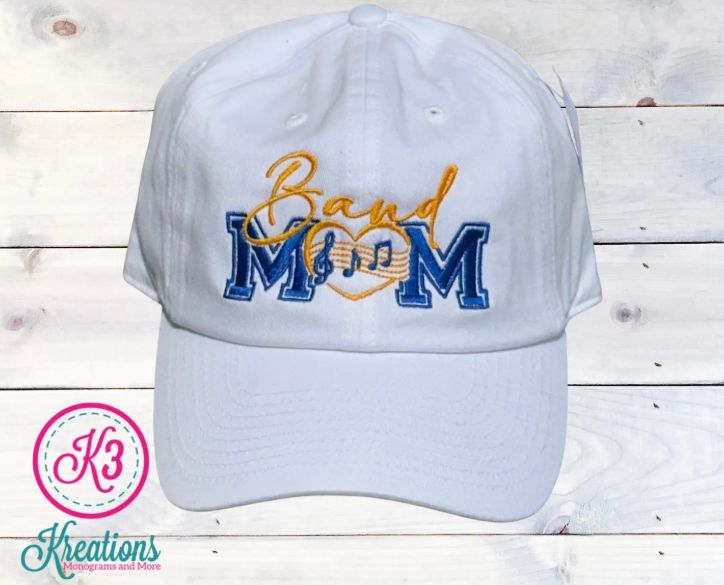 Custom Band Mom Embroidered Hat
