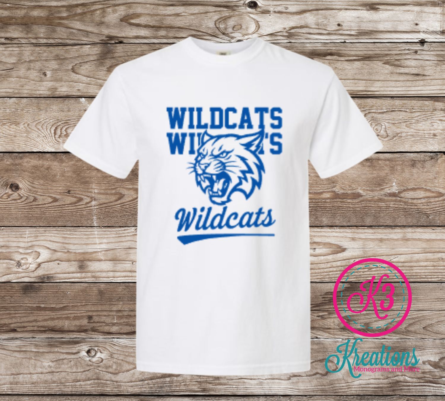 Adult Wildcats Comfort Colors Garment-Dyed Heavyweight Short Sleeve Tee