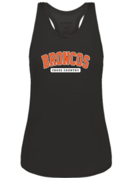 Ladies BRONCOS Cross Country Racerback Tank (FDXC)