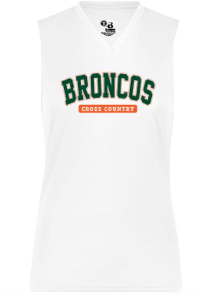 Ladies BRONCOS Cross Country Sleeveless Tee (FDXC)