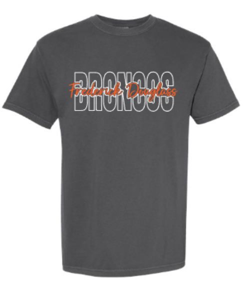 Adult Frederick Douglass BRONCOS Comfort Colors Garment-Dyed Heavyweight Tee (FDXC)