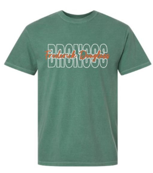Adult Frederick Douglass BRONCOS Comfort Colors Garment-Dyed Heavyweight Tee (FDXC)