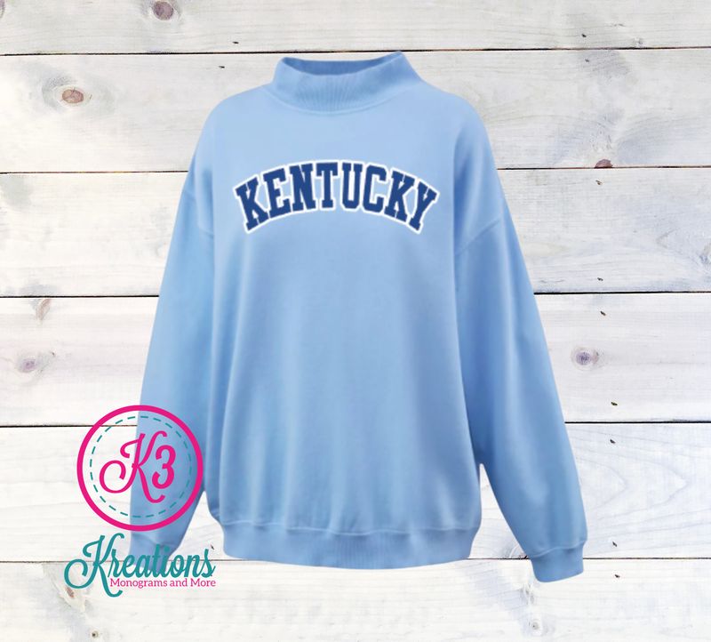KENTUCKY Applique Saltwash Mockneck