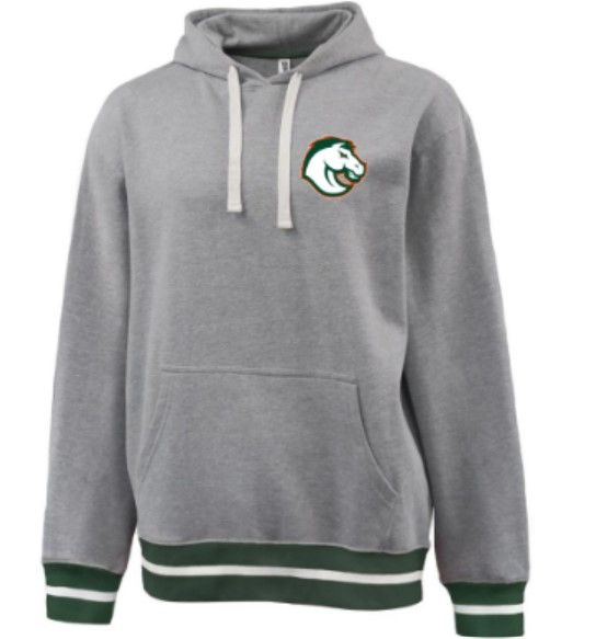 Adult Stadium Hoodie with Embroidered Bronco (FDXC)