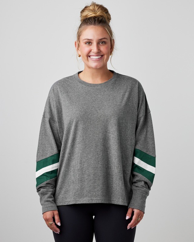 Ladies FDHS Boxy Varsity Long Sleeve Tee (FDXC)