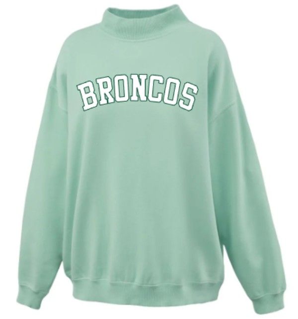 BRONCOS Applique Saltwash Mockneck (FDXC)