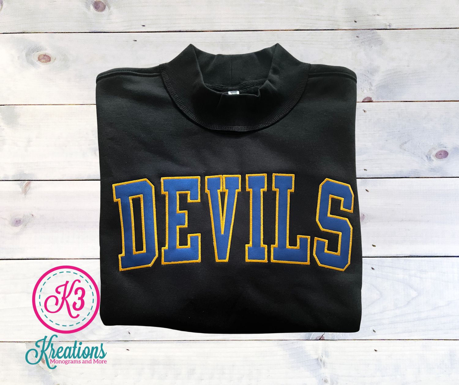 DEVILS Applique Mockneck (HCC)