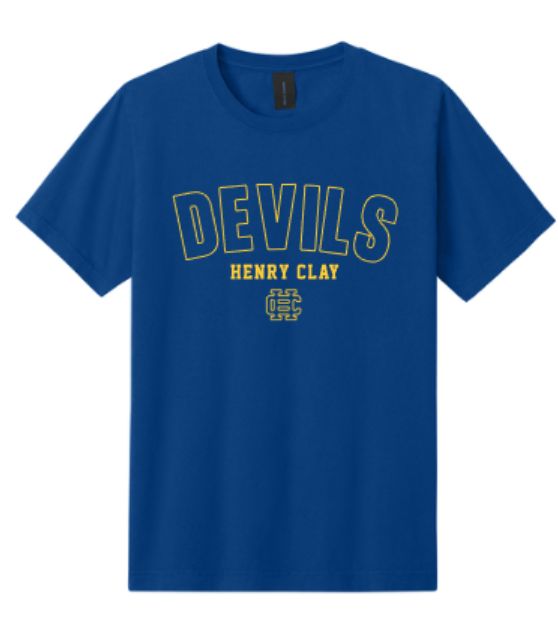 Adult DEVILS HENRY CLAY with Logo Short Sleeve Bella + Canvas Heavyweight Garment-Dyed Tee (HCC)