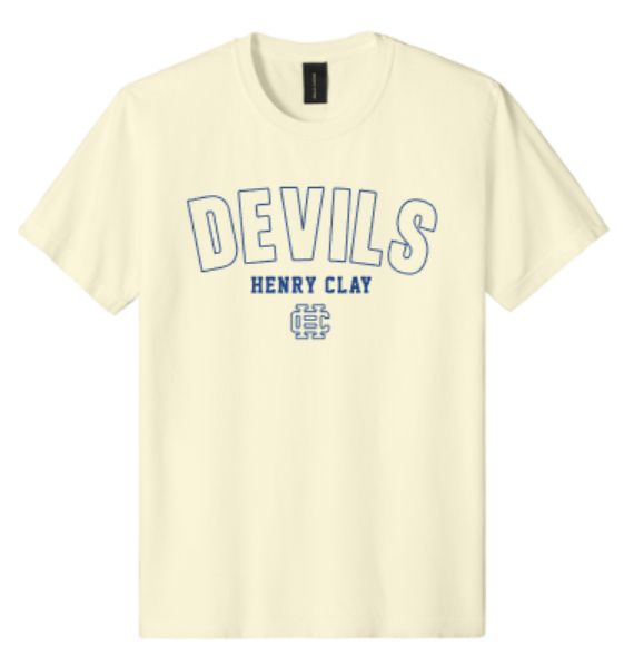 Adult DEVILS HENRY CLAY with Logo Short Sleeve Bella + Canvas Heavyweight Garment-Dyed Tee (HCC)