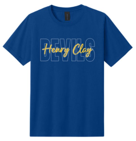 Adult DEVILS Henry Clay Short Sleeve Bella + Canvas Heavyweight Garment-Dyed Tee (HCC)