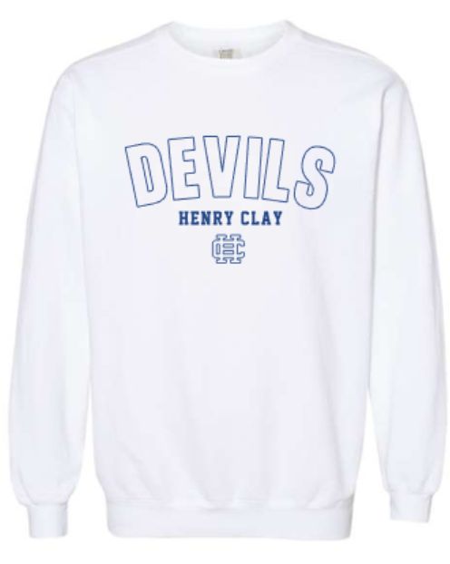 Adult DEVILS HENRY CLAY with Logo Comfort Colors Garment-Dyed Crewneck Sweatshirt (HCC)