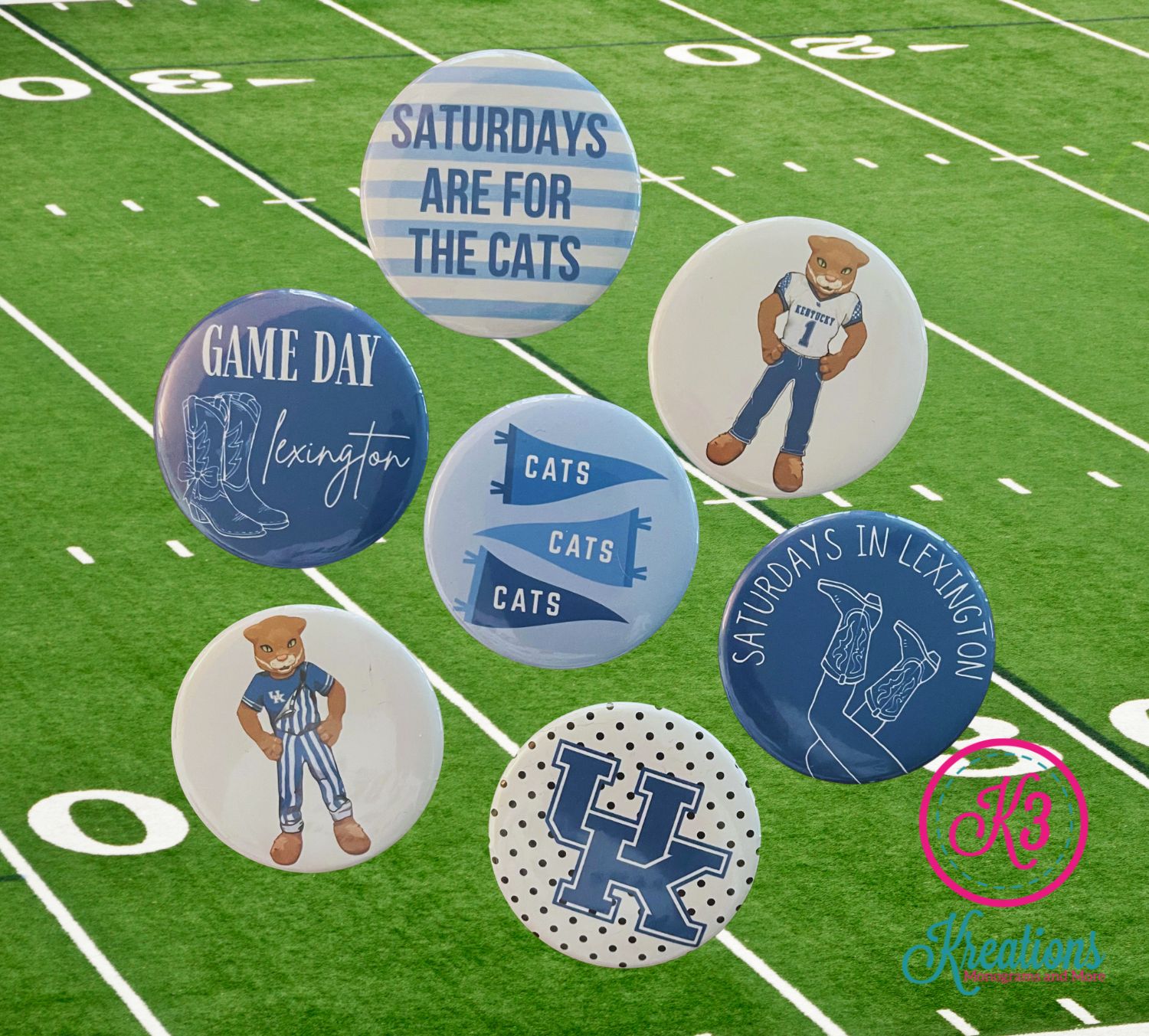 2.25" Kentucky Game Day Button