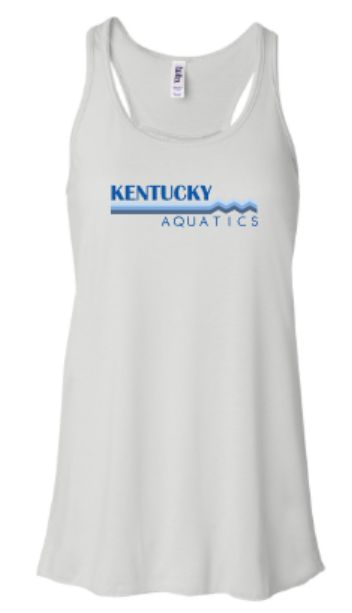 Ladies Kentucky Aquatics Wave Flowy Racerback Tank (KA)
