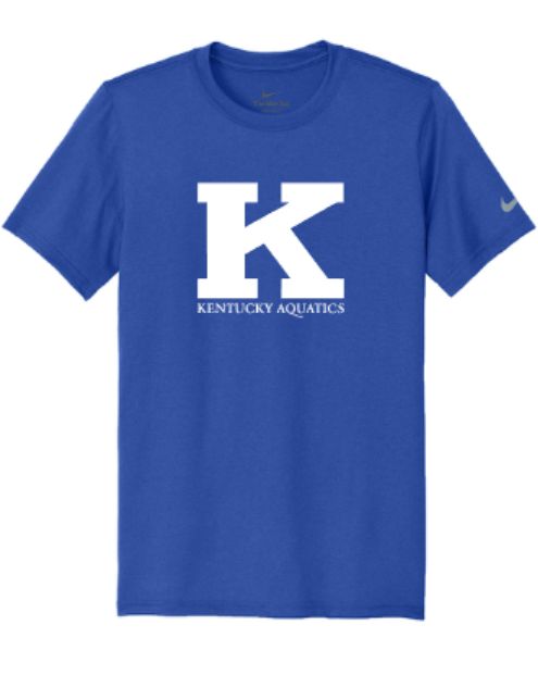 Youth, Ladies Or Mens K Kentucky Aquatics Logo Nike Team rLegend Tee (KA)